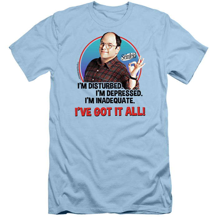SEINFELD/GEORGE ALL-S/S ADULT 30/1-LIGHT BLUE-SM
