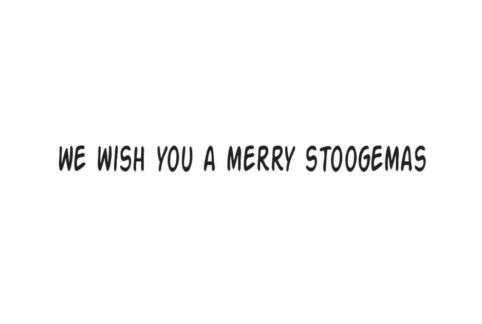 Three Stooges Christmas Cards - Bundle Of 25 W/Envelope