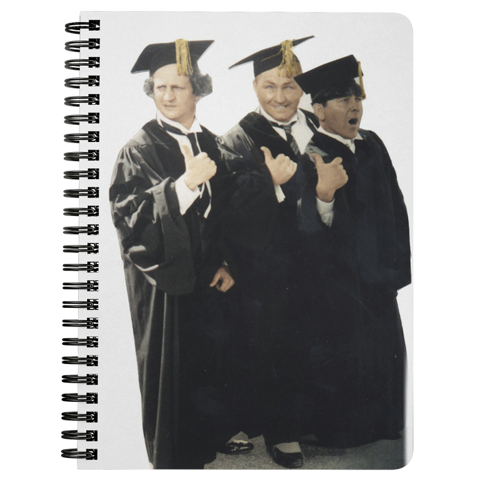 Three Stooges Spiral Notebook - Graduates