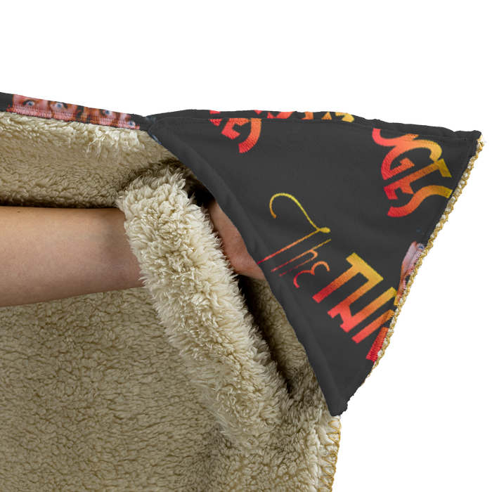 Three Stooges Hooded Sherpa Extra Large Blanket
