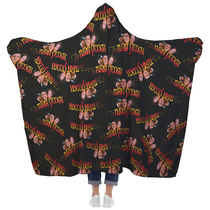 Three Stooges Hooded Sherpa Extra Large Blanket