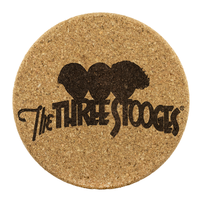Three Stooges Cork Coasters - Set Of 4