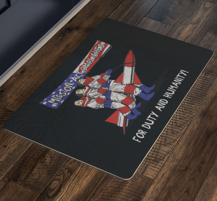 Three Stooges Mission Accomplished Doormat